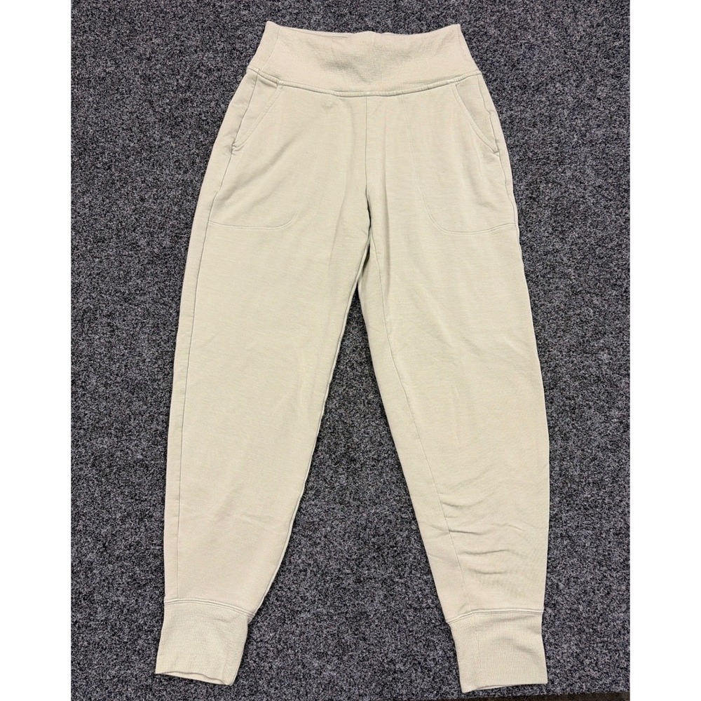 Athleta Joggers Womens XS Sage Green Tencel Blend High Waist Pockets Athleisure